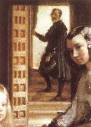 VELAZQUEZ, Diego Rodriguez de Silva y Detail of Palace handmaiden painting